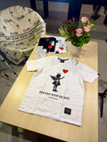 Lifted angel heavyweight  oversize tee white