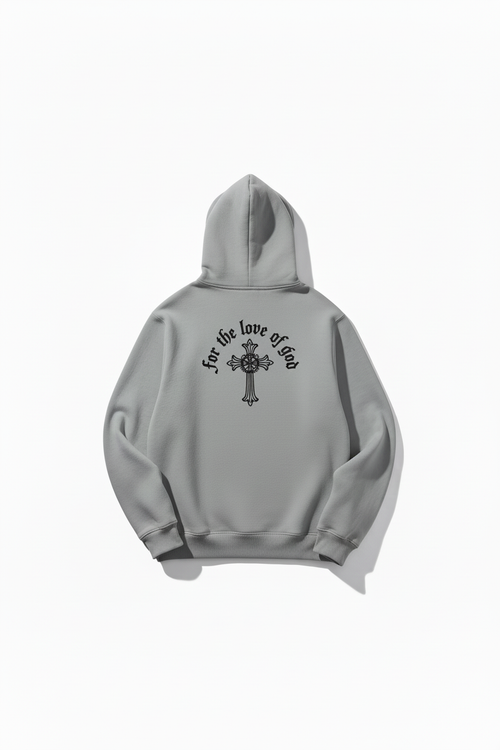 Wolf Grey Hoodie Back View